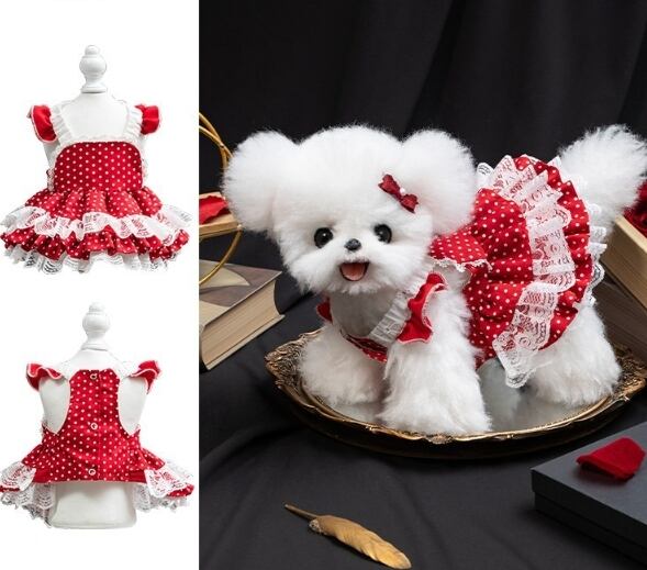 《予約》№3102311 ドットエプロンワンピース