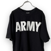 ARMY 陸軍 プリント サイズ:M 半袖 Tシャツ 黒 古着