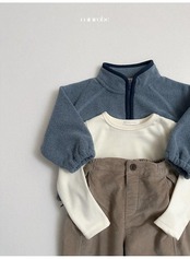 〖取寄〗韓国子供服 / 26winter / minirobe / ツートンフリースハーフジップ / キッズ *S~XL*