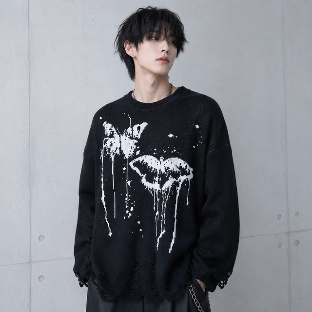 Butterfly design knit 0003