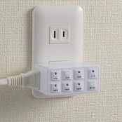 オーム電機 ボタン式デジタルタイマー タイマーコンセント AB6H HS-AB6H 04-8883