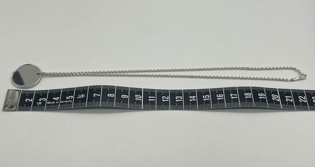 ティファニー TIFFANY コインエッジ ラウンドタグ ネックレス