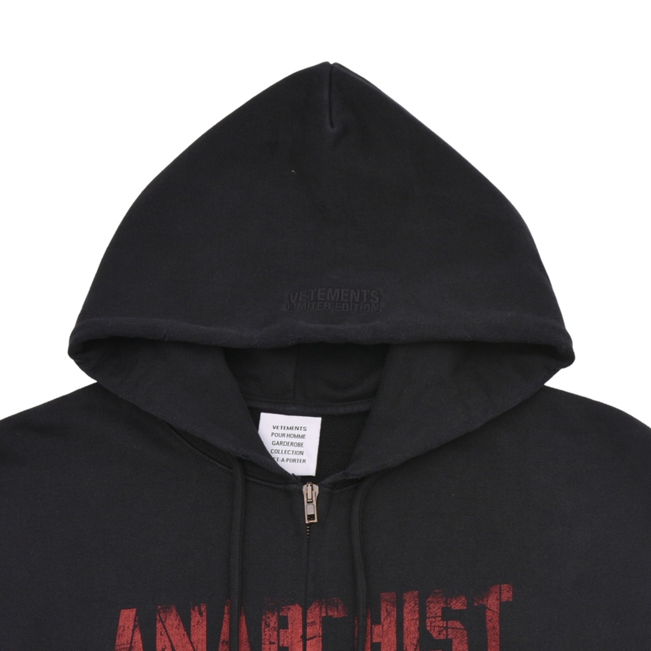【VETEMENTS】ANARCHIST FRONT ZIP-UP HOODIE - 3