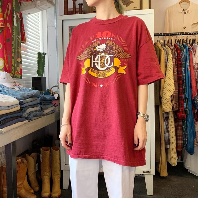 90's HARLEY DAVIDSON PRINT TEE  mede in U.S.A. ハーレーダビッドソン プリントT