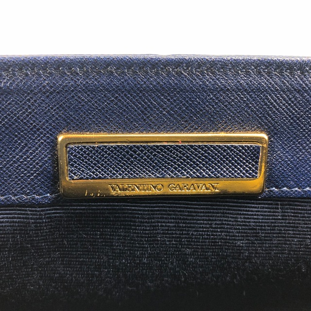 VALENTINO GARAVANI ヴァレンティノガラヴァーニ ハンドバッグ ブルー メダル レザ トップハンドル vintage ヴィンテージ オールド d5kjkj