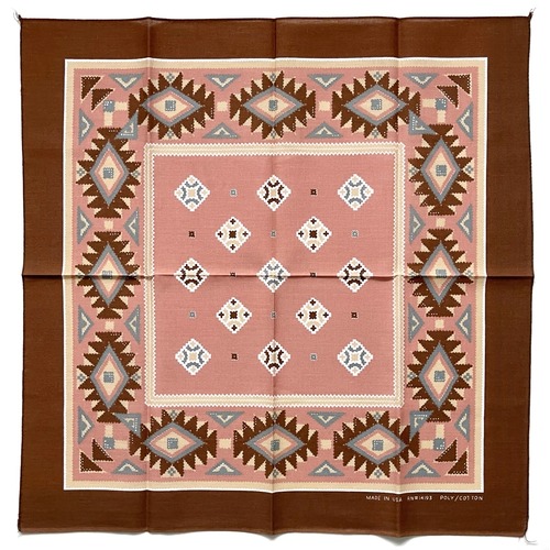 【Deadstock】80~90s RN14193 ネイティブ  ヴィンテージバンダナ　MADE IN USA