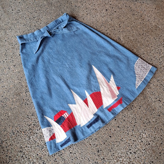 デニム 巻きスカート used [207063]