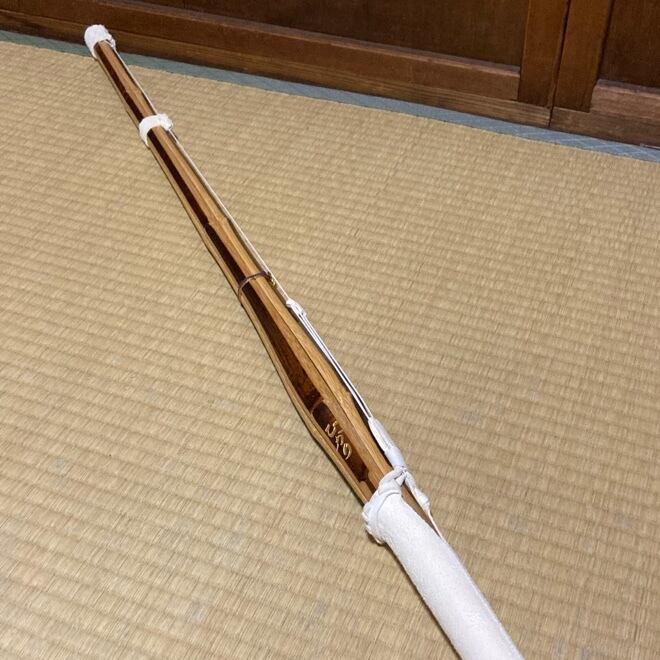 実戦竹刀 ひかりBIO胴張先細 SSPシール39男子 上製三つ折W白仕組