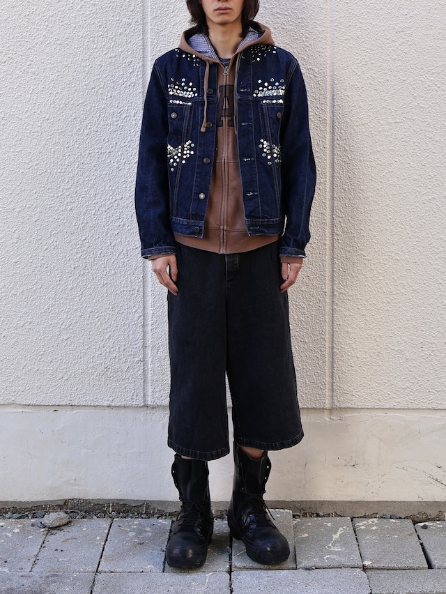 【Hannah Creak/26aw】Studded Hoodie gap body khaki