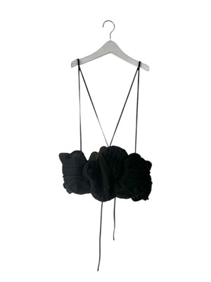 ALAN KNIT BUSTIER col.BLACK / F