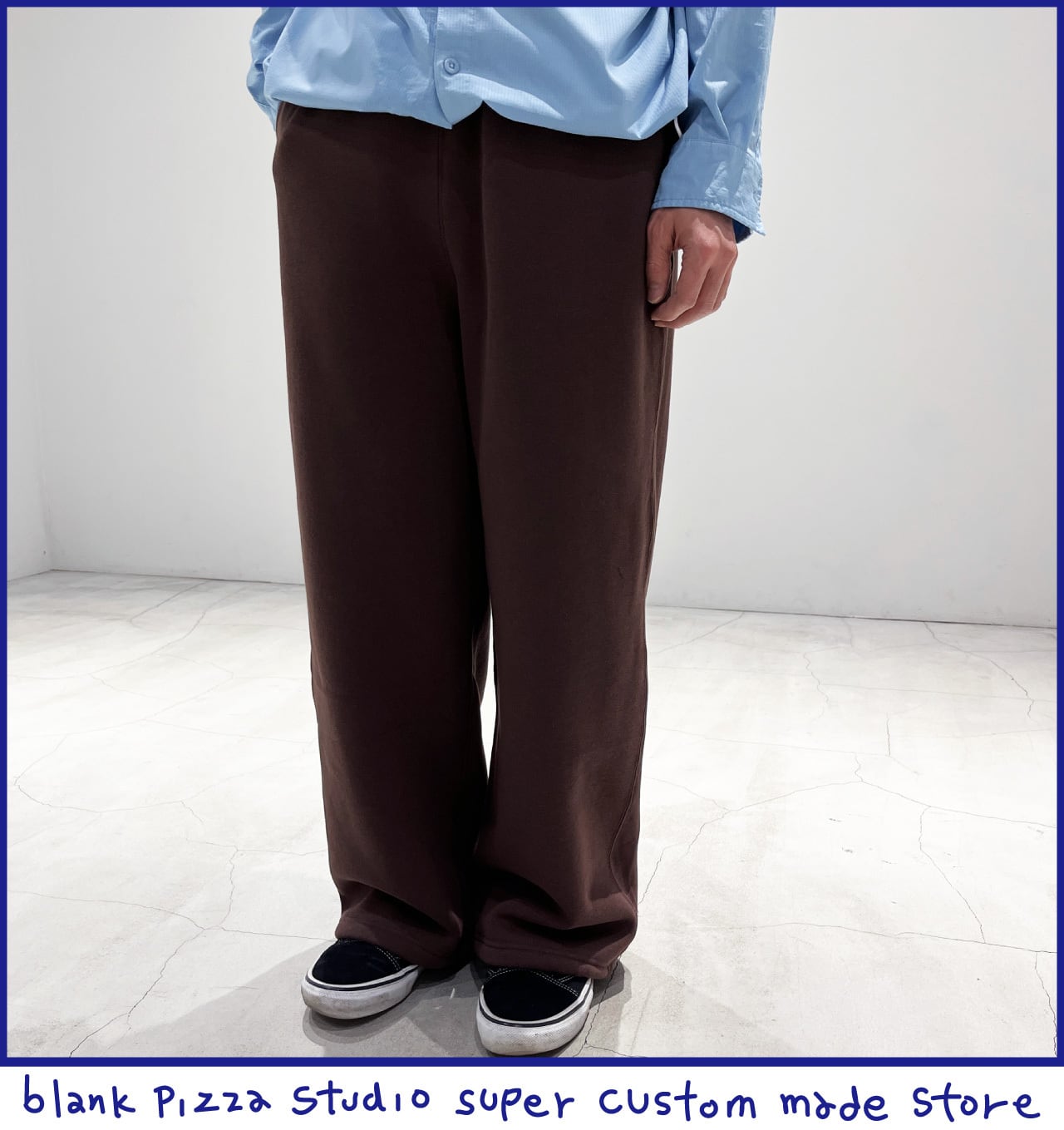 【MUHAKU/無派区】LOUNGE FLOW SWEAT PANTS (Brown)