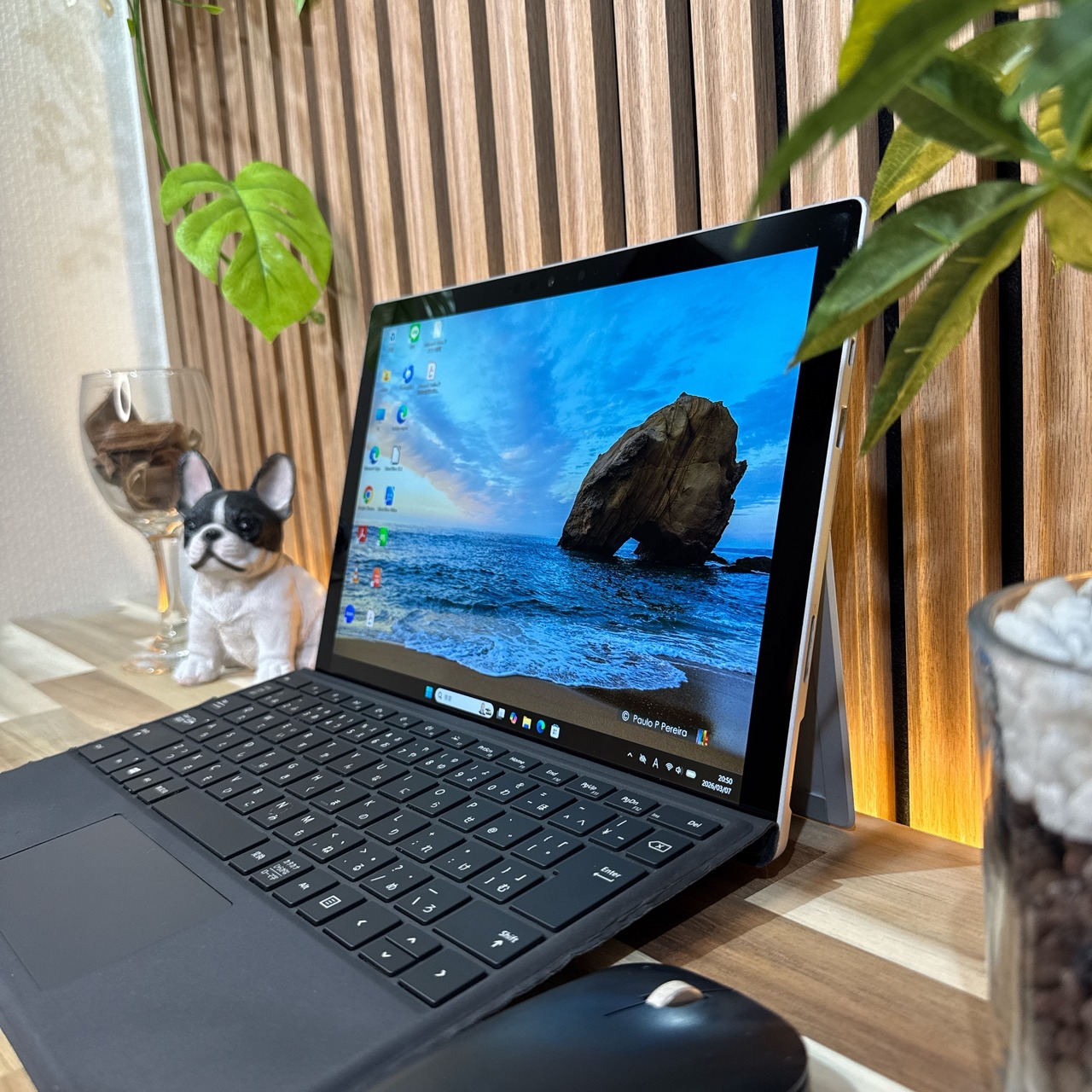 \ 公式ショップ限定価格❣️/ 美品《純正マウス付き》Surface Pro7+ プラチナ 第11世代 タッチ対応 メモリ8GB SSD128GB ノートパソコン 安心サポート&3ヶ月保証付き