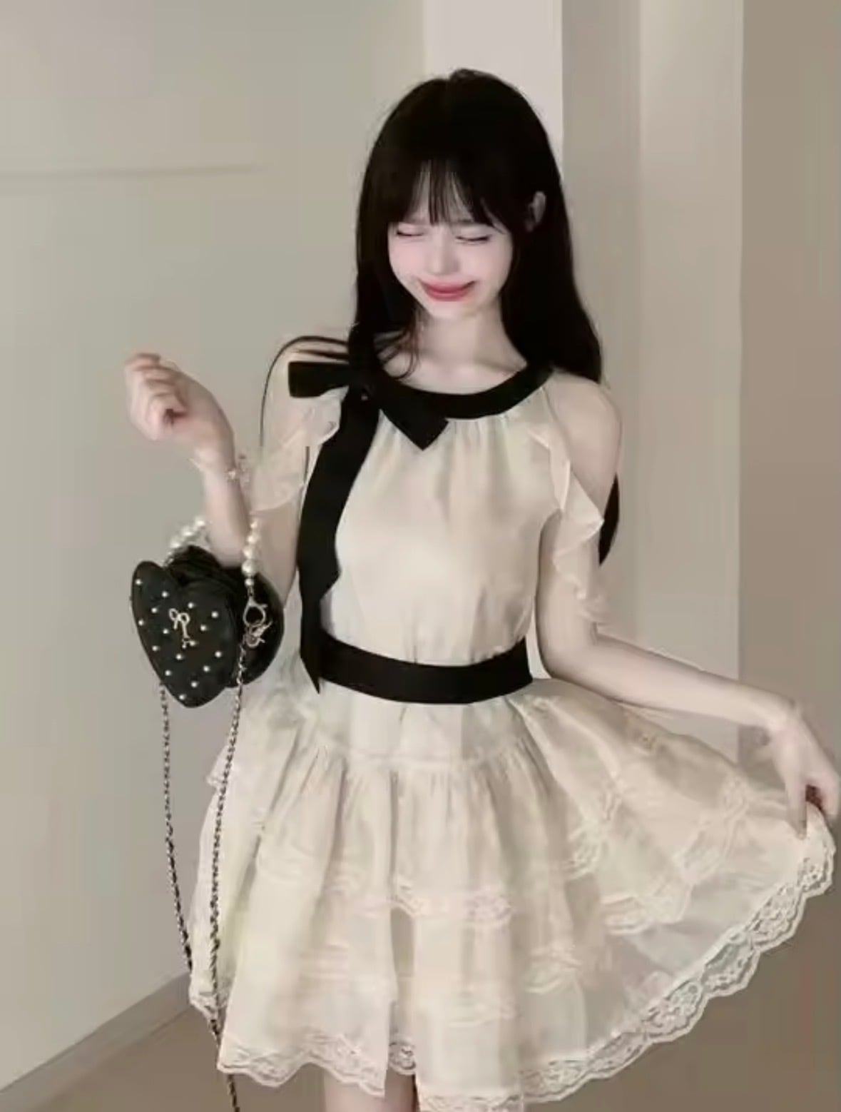 BJD/MSD/4分サイズ ドール服 スーパードルフィー くまのドレスセット