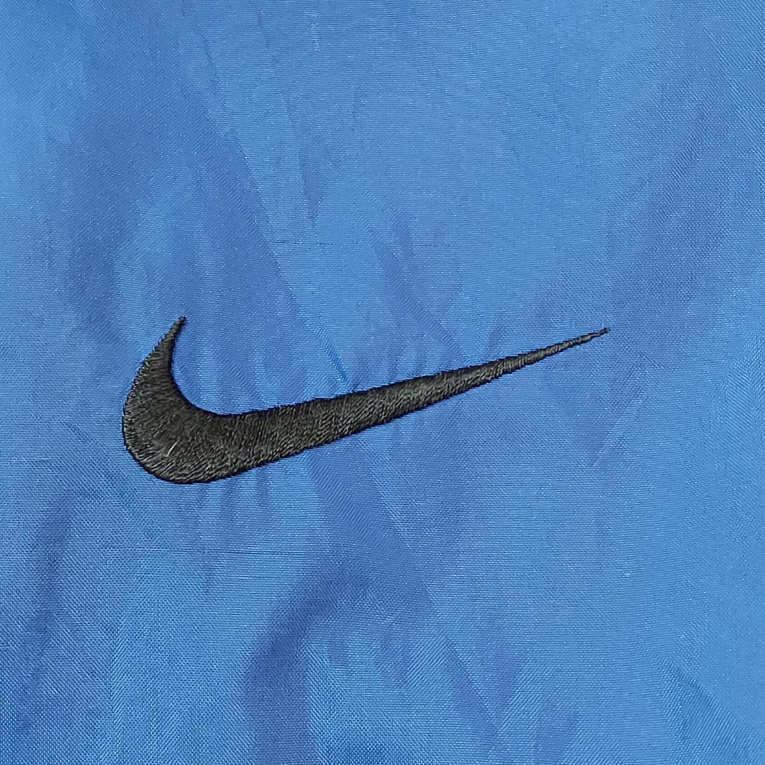 90s NIKE　フリースジャケット　ビッグスウォシュ刺繍　　ナイキ　白タグ