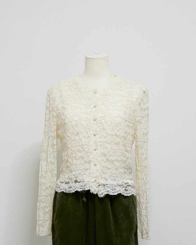 lace cardigan / vintage(USA)