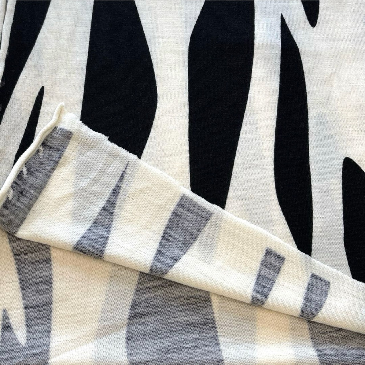 ★TB601◆2.4m◆ウールアクリル混天竺ニット生地◆ピッチ柄物