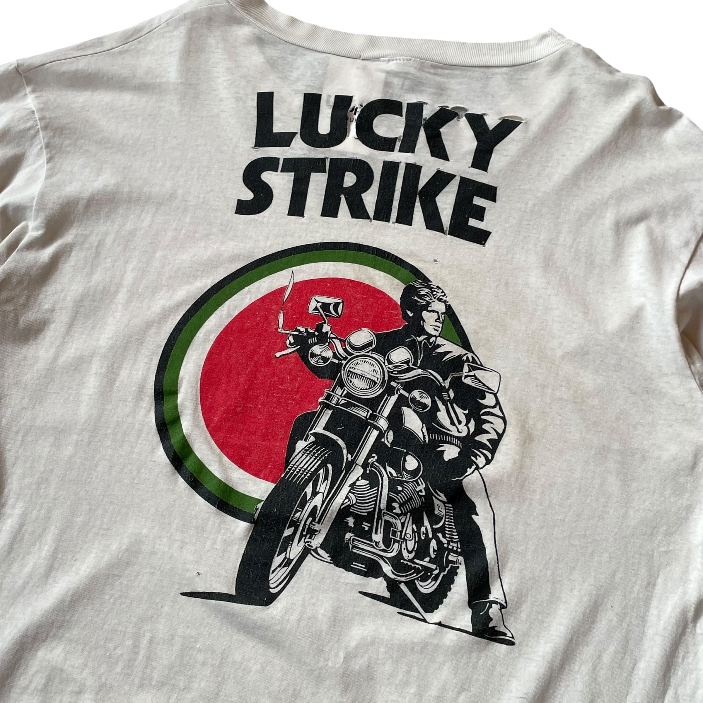 90s LUCKY STRIKE logo T-shirt | What'z up