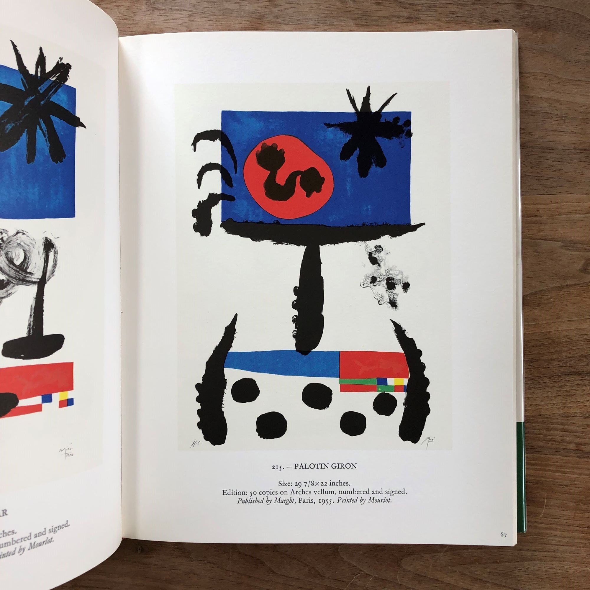 Joan Miro、PEINTURE OVALE、画集画、新品額装付