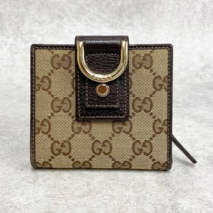 GUCCI グッチ GG柄 二つ折り財布 ベージュ 5866-202201