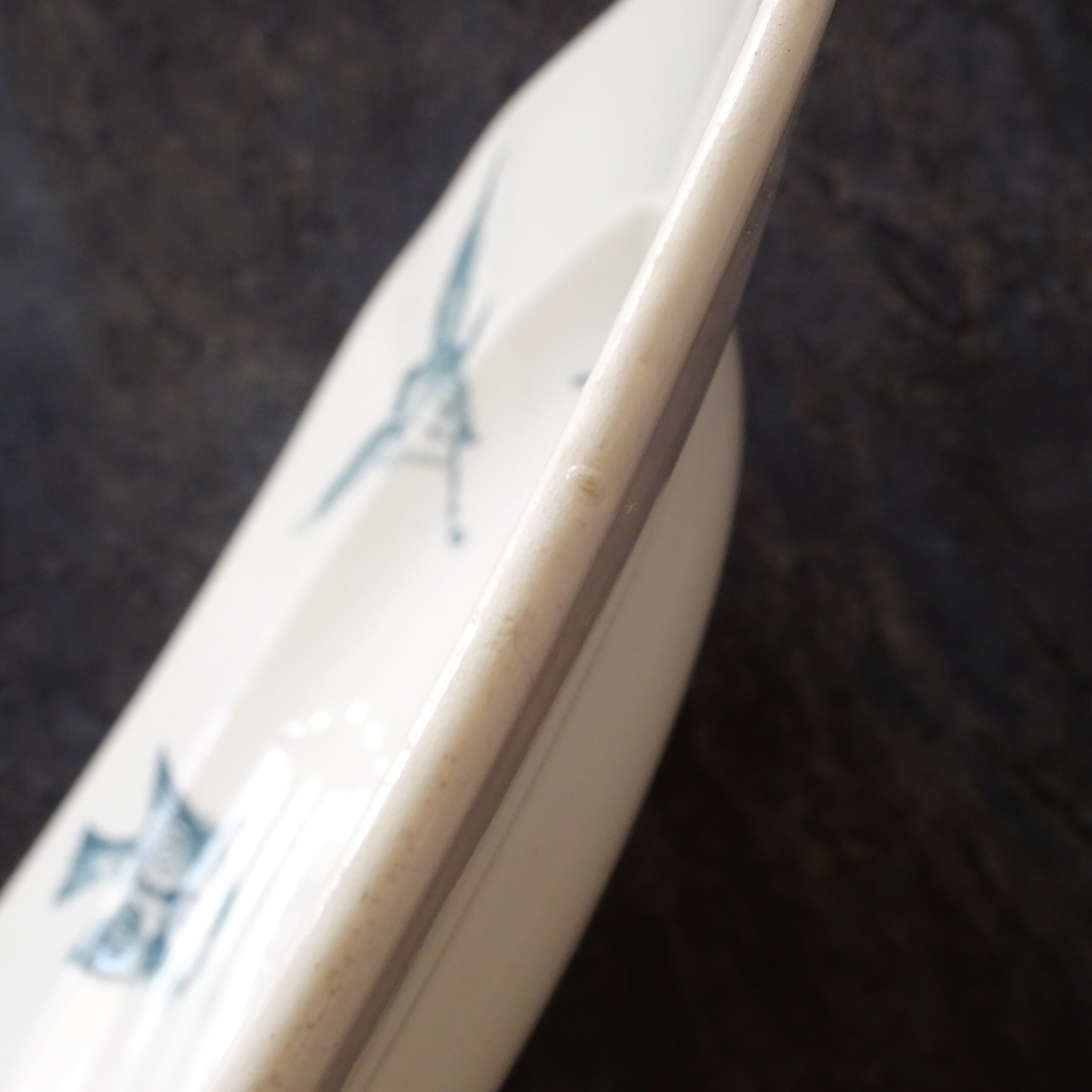 【 Épuisé 】KG Lunéville  modèle《RONCE》Assiette creuse