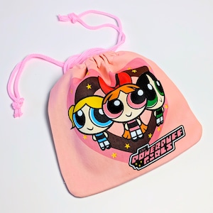 ✨️可愛すぎて何枚も欲しい♡✨️アメリカンキャラクターPURSE【The Powerpuff Girls(パワーパフガールズ)】アメリカンキャラクター巾着袋 〚アメリカン雑貨 アメトイ〛