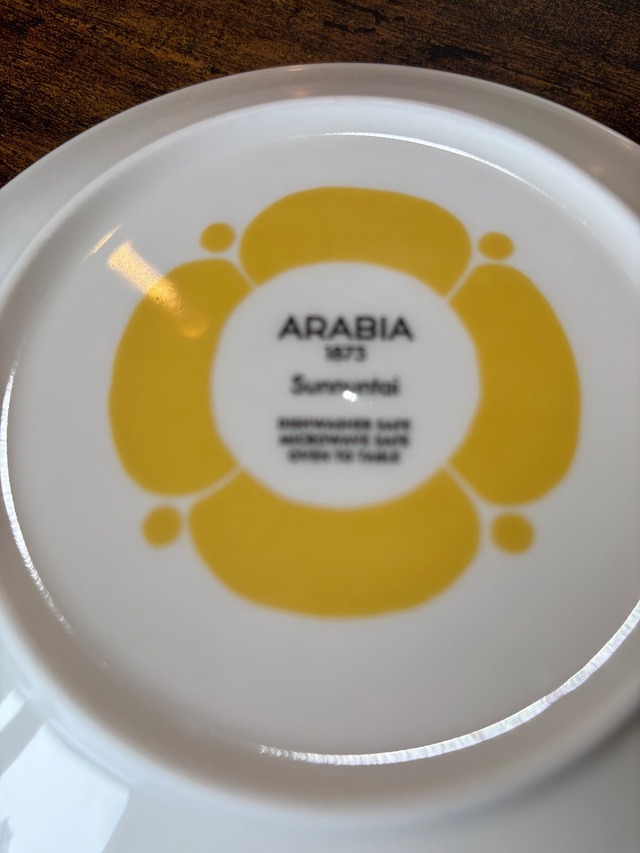 ｱﾗﾋﾞｱ ARBIA  ｽﾝﾇﾝﾀｲ ﾌﾟﾚｰﾄ 16.5cm ｲｴﾛｰ  [カラー: ソーサー]