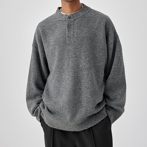 シンプルヘンリーネックニット　938