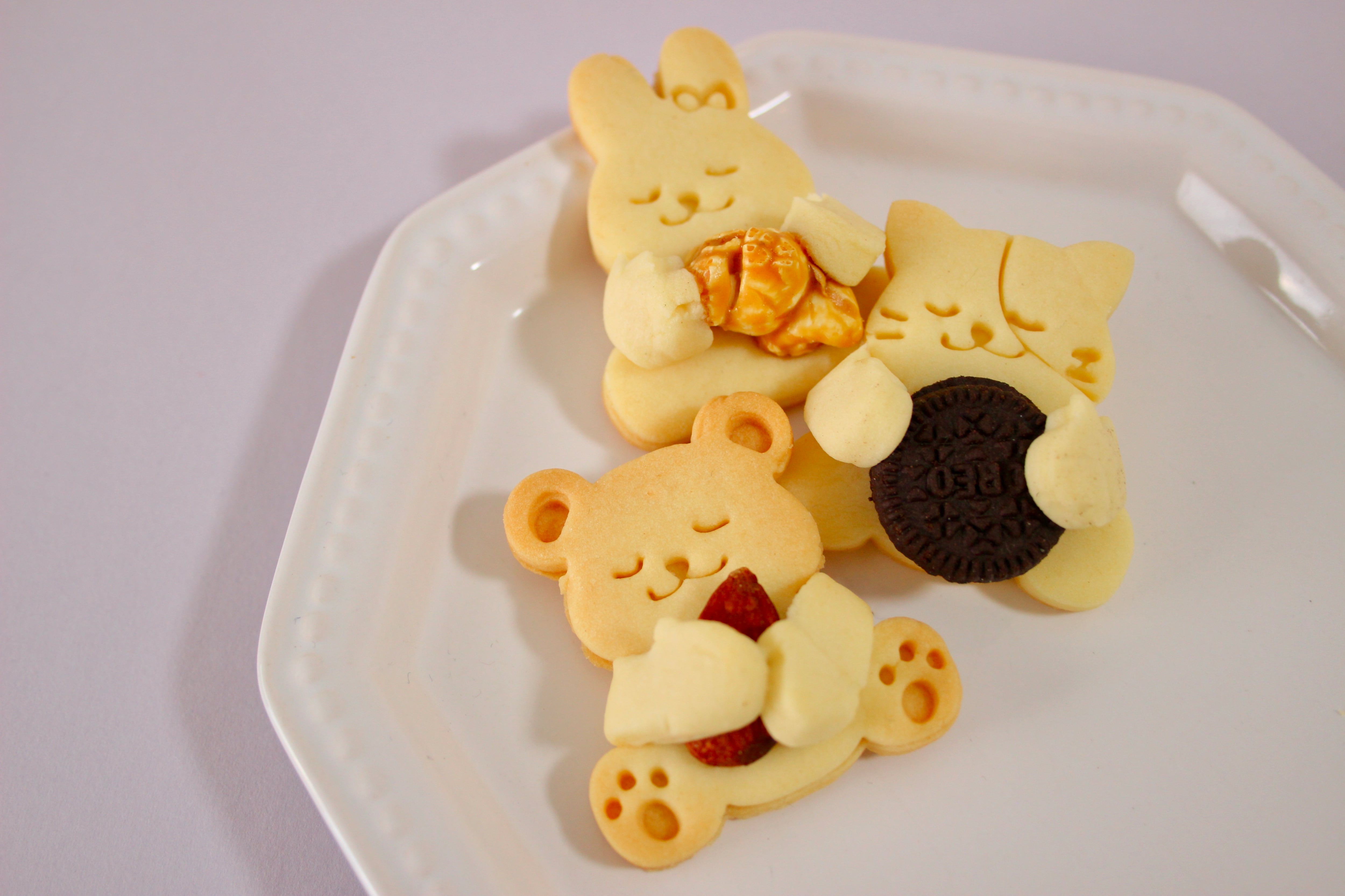 ご確認用☆クッキー型の画像です☆ 単品販売】☆抱っこシリーズ☆くま・うさぎ・ねこ クッキー型