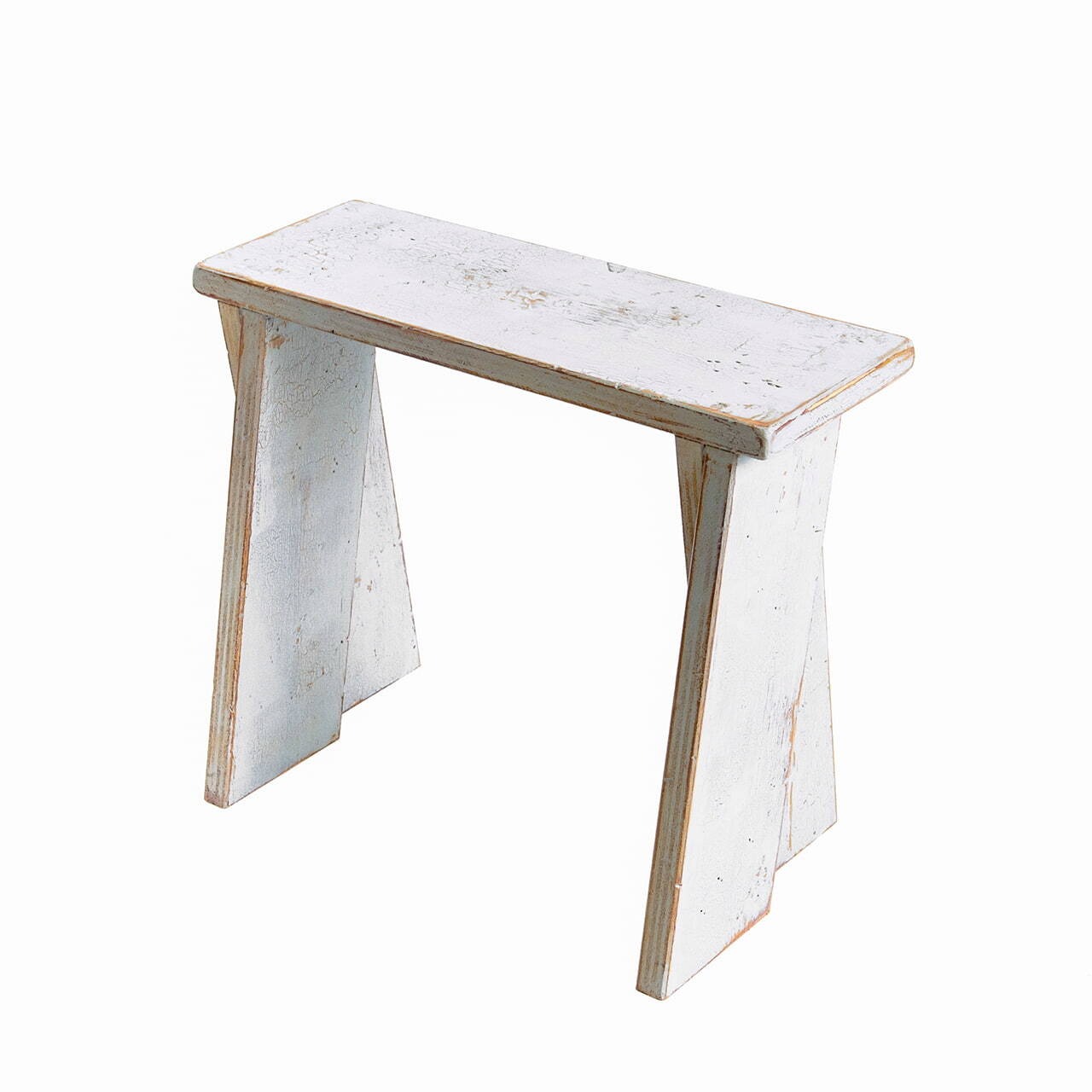 AGED BENCH STOOL<White>