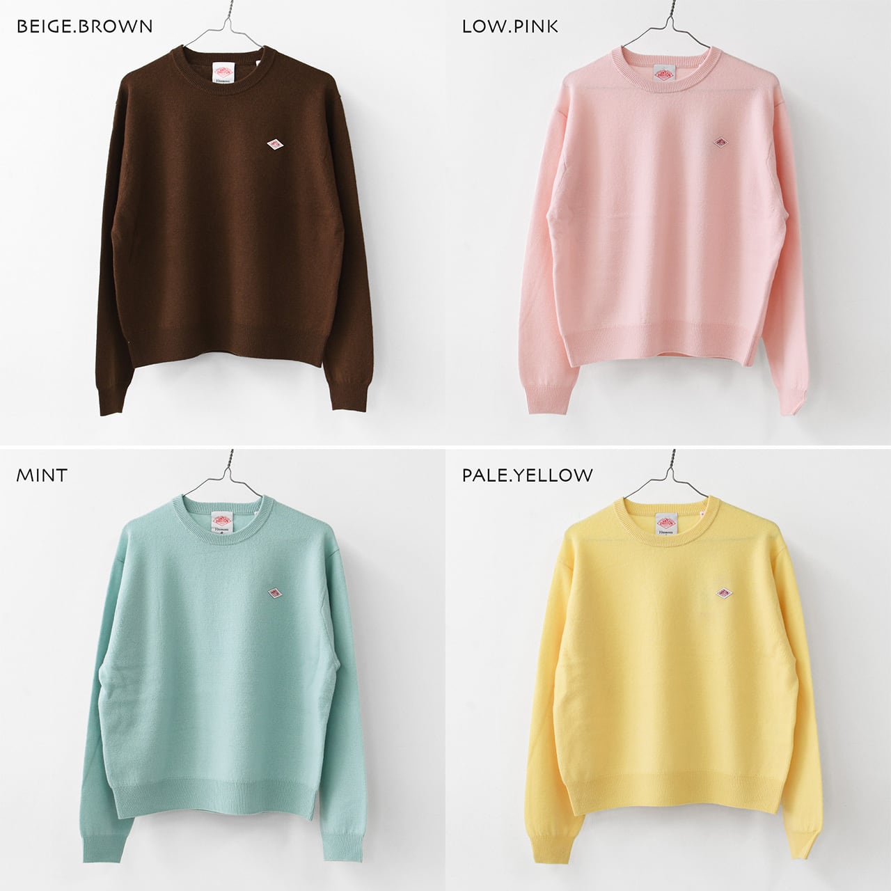 DANTON [ダントン] W LAMBSWOOL CREW NECK KNIT PULLOVER [DT-D0027LMW