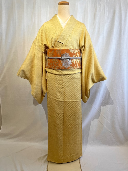 2302 高身長 総絞り 小紋 Komon Kimono