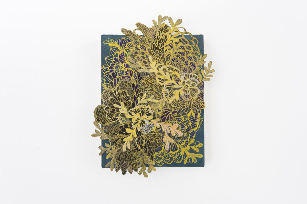 「めいそうドローイング　ざわめくⅡ」岩井尚子 作