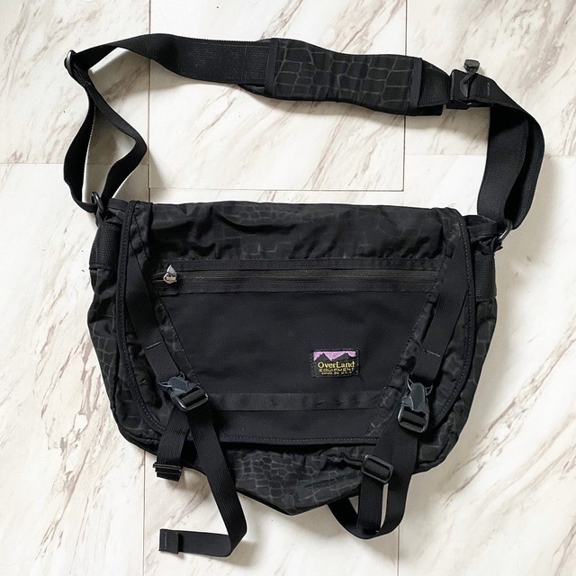 90s made in usa overland spider web messenger bag | protocol