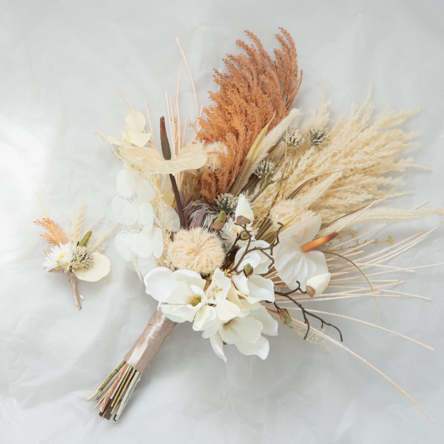 ショートヘアーやベリーショートの花嫁様に】ドライフラワー風 ショートヘアーやベリーショートの花嫁様に】ドライフラワー風