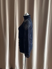 MADE IN ITALY black gather tops-5092-12