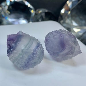 7.可愛いフローライトハリネズミさん☆ペアセット