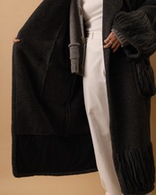 1980's Fendi / Long Point Collar Coat