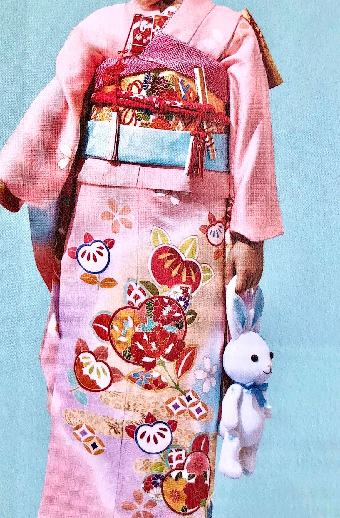 七五三 お子様用ぬいぐるみバッグ うさぎ 全3色 | 絞彩苑種田