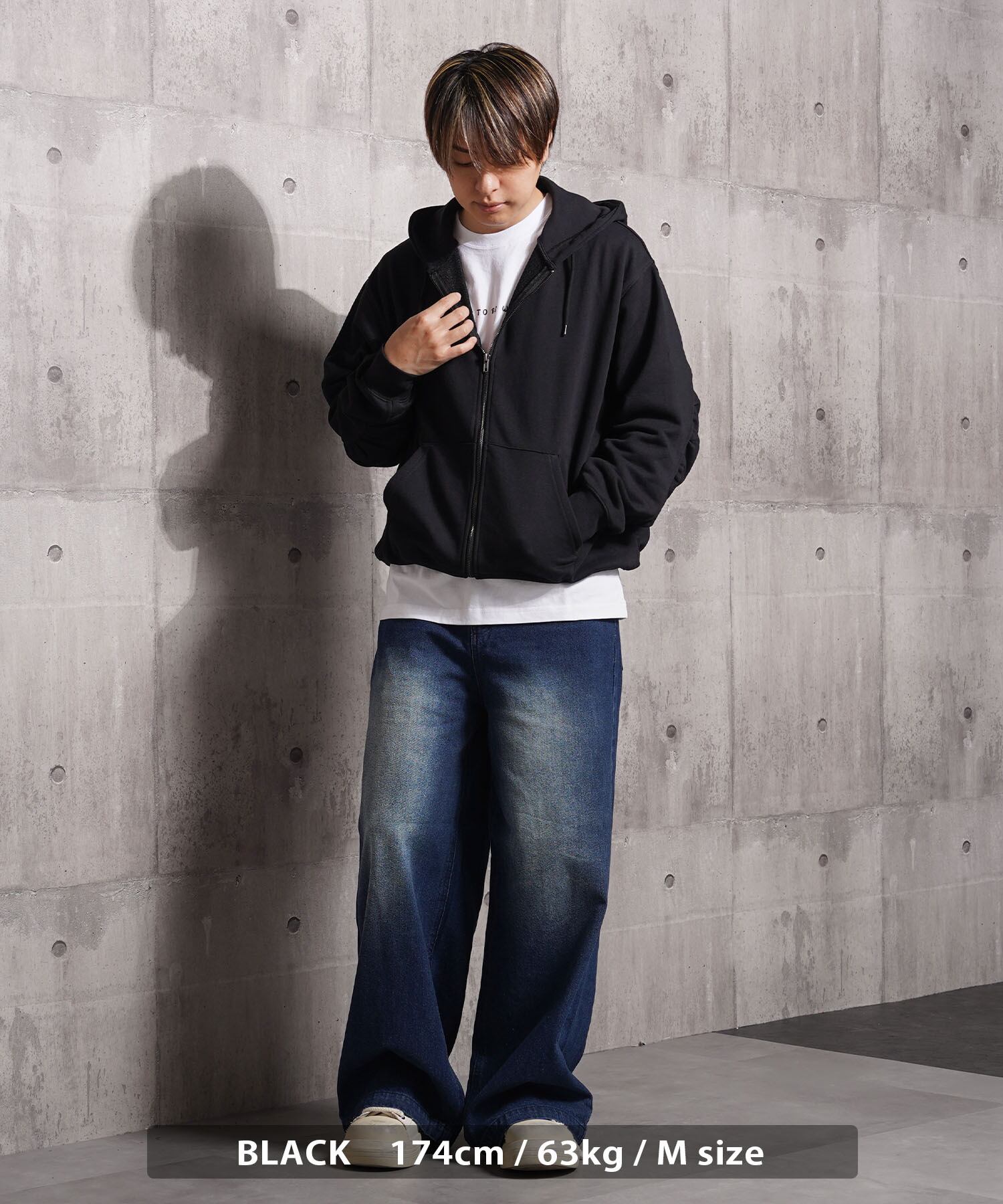 ◇バルーンスリーブ ボックス ジップパーカー◇sb-g9462652h