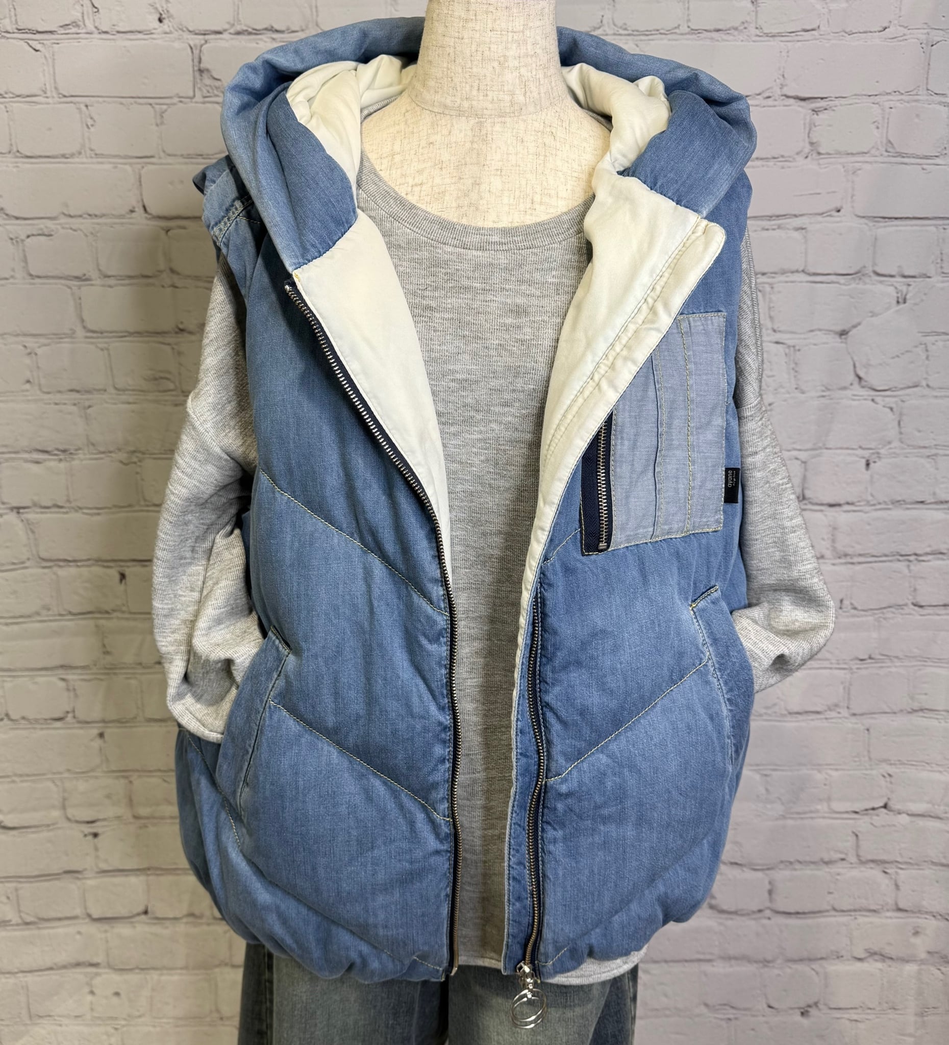 SALE！ayane アヤン ダンガリーダウンベスト 875823 | Select Shop