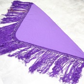 フラメンコ 衣装 マントン シージョ 小物 アクセサリー パープル系 紫 無地 シンプル フレコ フリンジ 三角形 練習 舞台 発表会 イベント フラメンコ衣装 マントン シージョ 大きめ ボリューム 鮮やか ダンス 舞台衣装 発表会用 イベント用