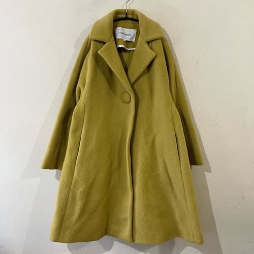 【美品】  J&M DAVIDSON / ジェイアンドエムデヴィッドソン | シングル ウール ロング コート | 8 | ブラック | レディース