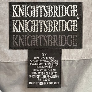 【KINGHTSBRIDGE】ダービージャケット ブルゾン ジャンパー カップインショルダー アウター 3X ビッグシルエット 極太アーム ゆるだぼ オーバーサイズ ワイドサイズ 西海岸 パンクス スケーター アウトロー 80s 90s US古着