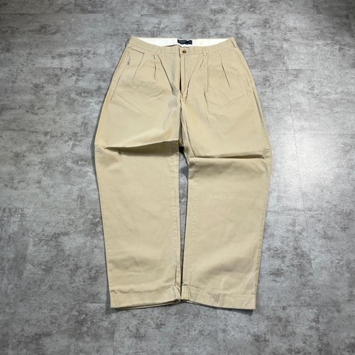 90-00s Ralph Lauren 2タックチノパン 38/32