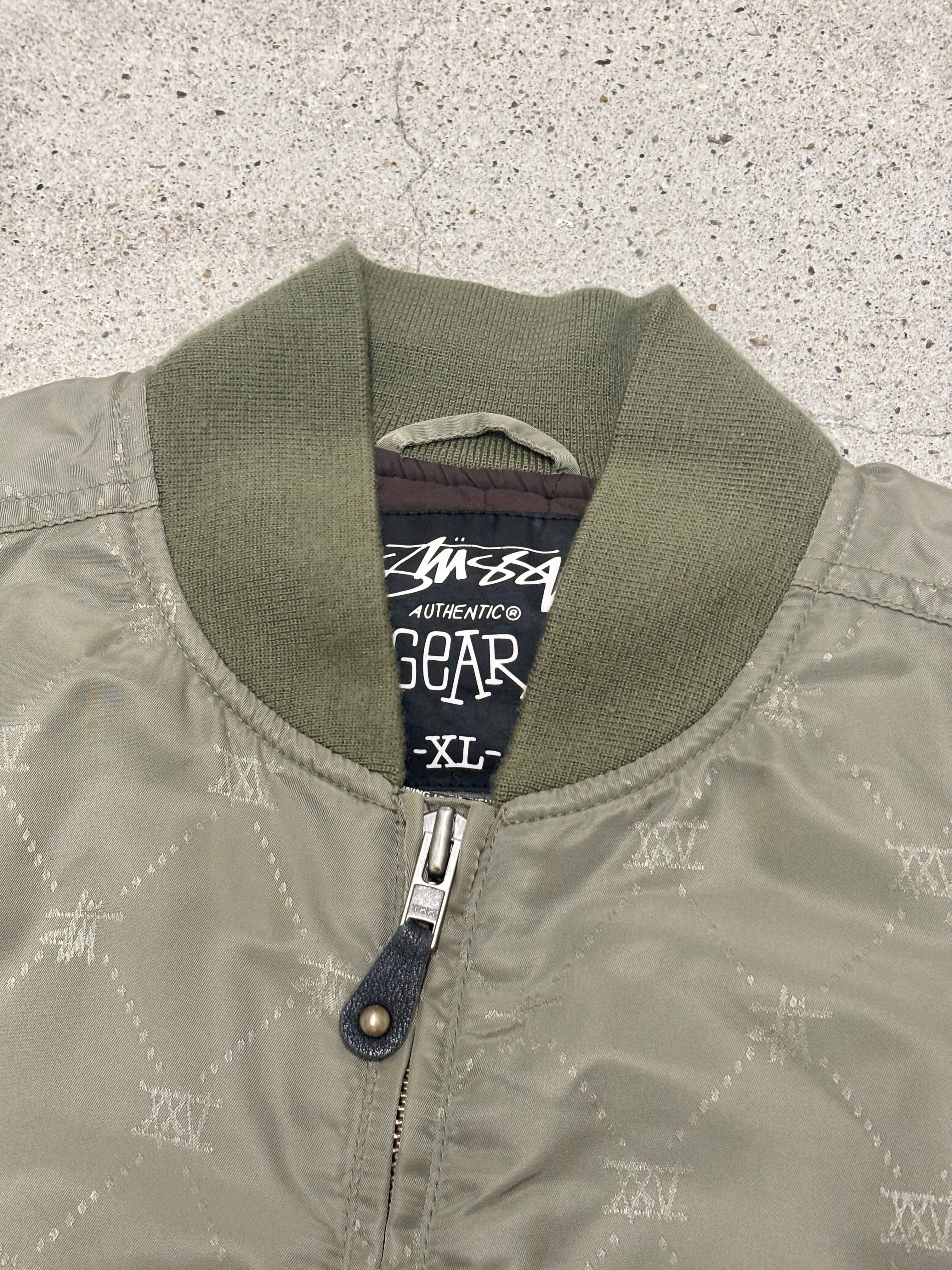 00s OLD STUSSY/25th Anniversary MA-1/XL/25周年記念/MA-1/フライト