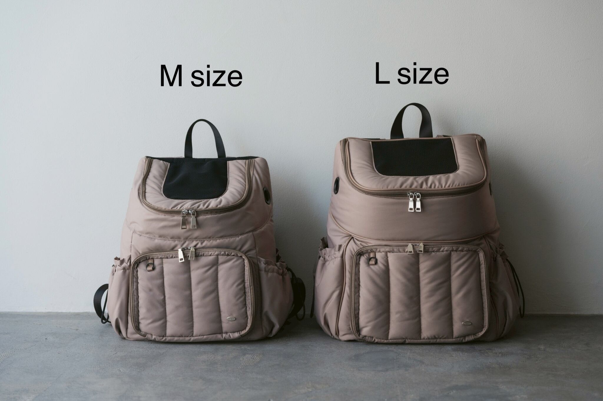 FuFu フワモコリュックキャリー Lサイズ グレージュ | Milla Noue ミラヌー