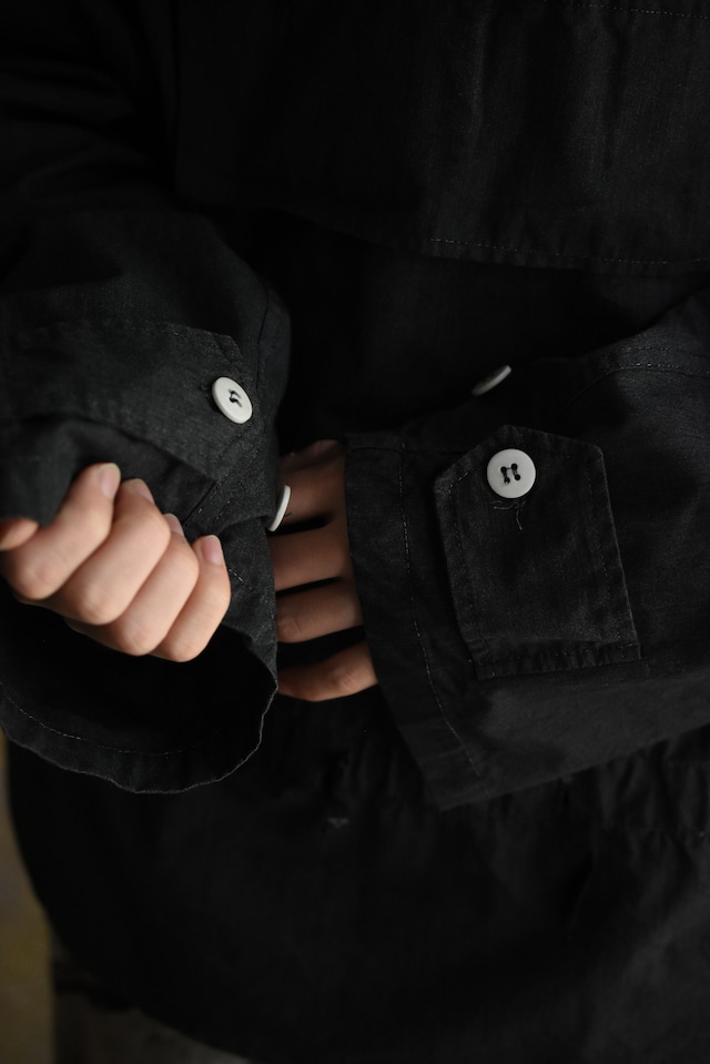 Utah/“swiss army” snow camouflage anorak parka/black over dye & draw code/rework