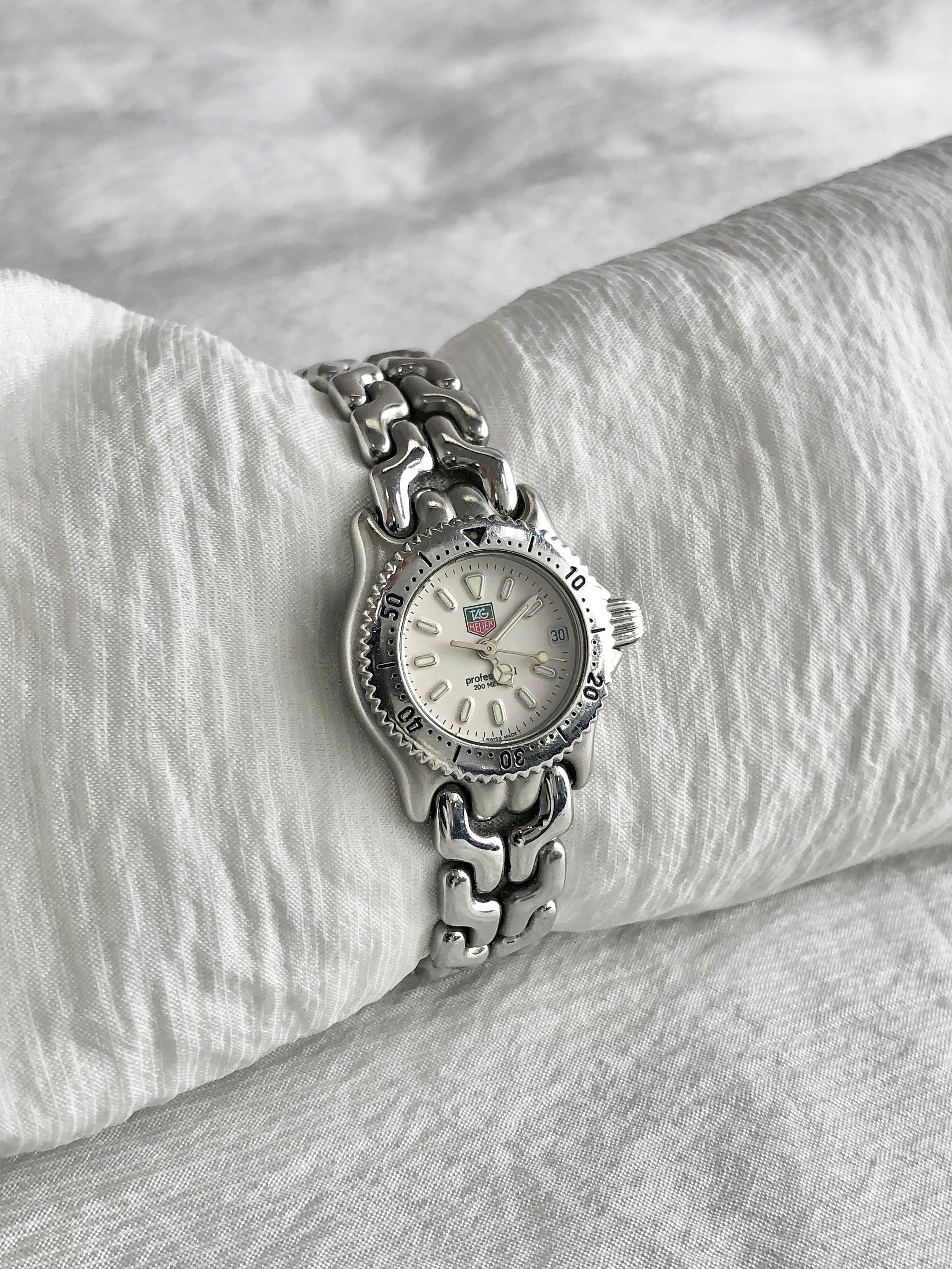 時計 Vintage StudsBelt TAG HEUER タグホイヤー 腕時計 シルバー ステンレススチール セル S99