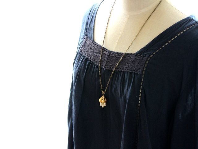 ミリアムハスケルの葡萄 クラシカルなペンダント・ネックレス ヴィンテージ