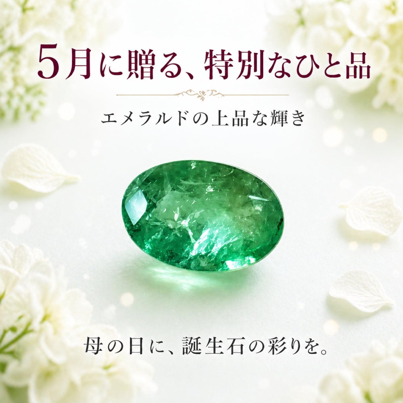 5月誕生石 エメラルド ルース 天然石 母の日ギフト